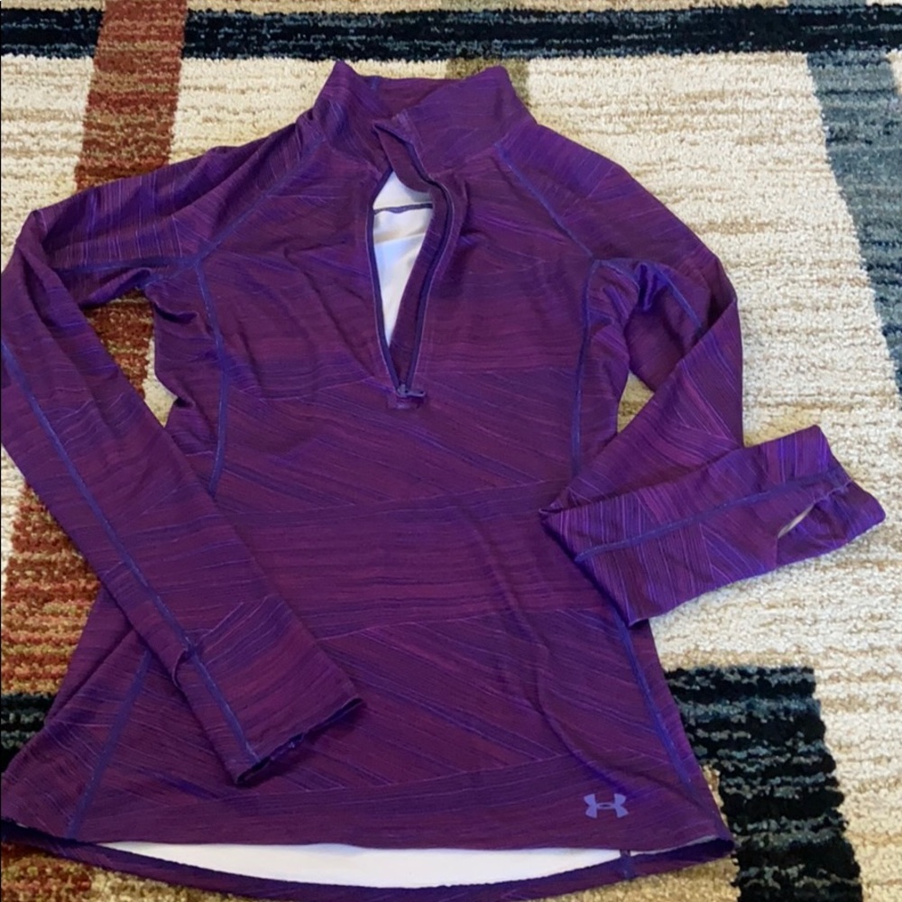 Purple athletic shirt